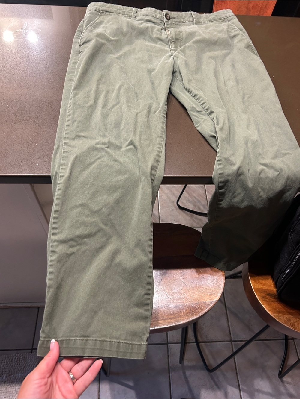 Amazon Essentials Olive Green Men's Chinos